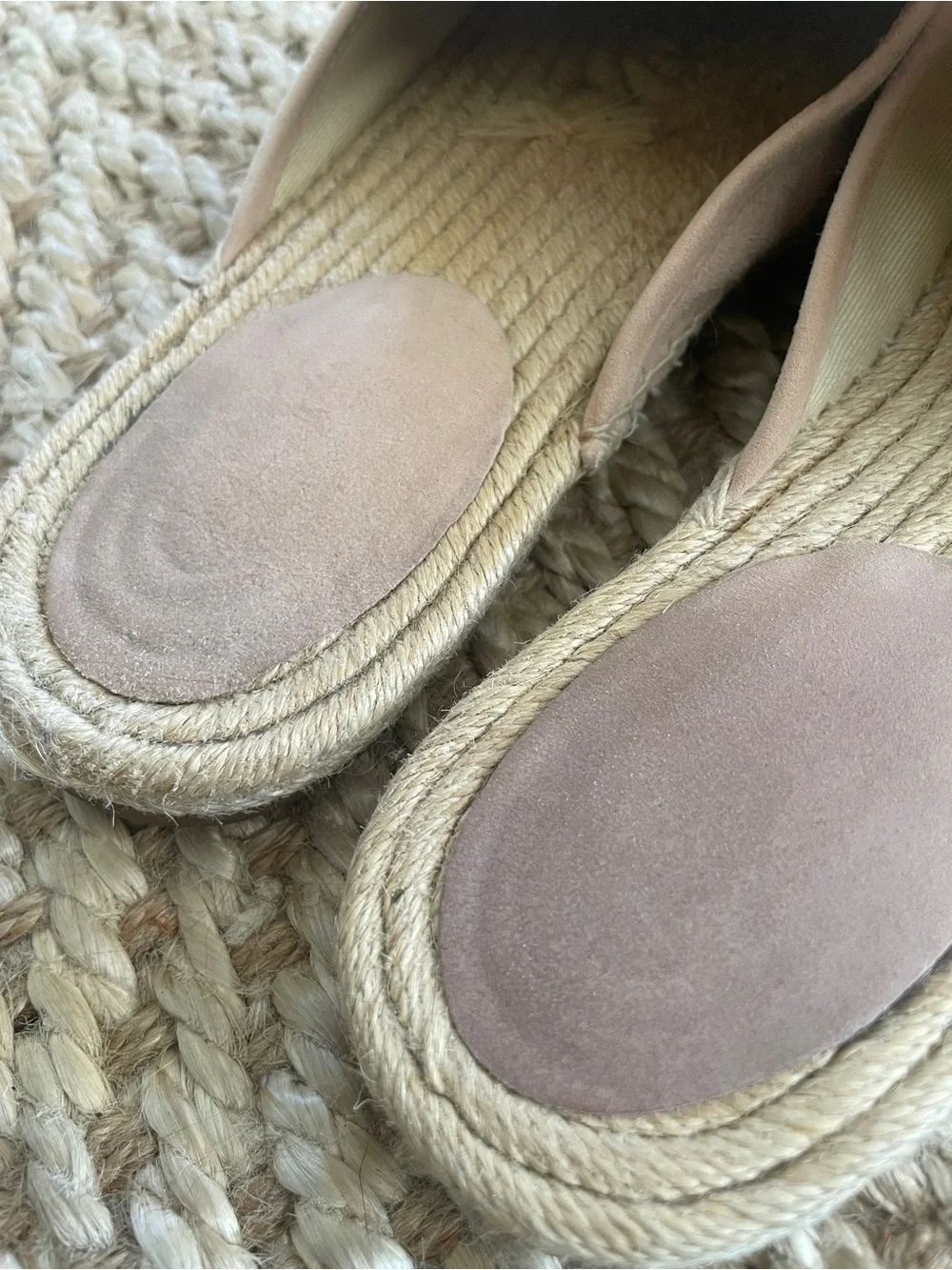 Michael Kors Blush Suede Slip-On Espadrille Mules
